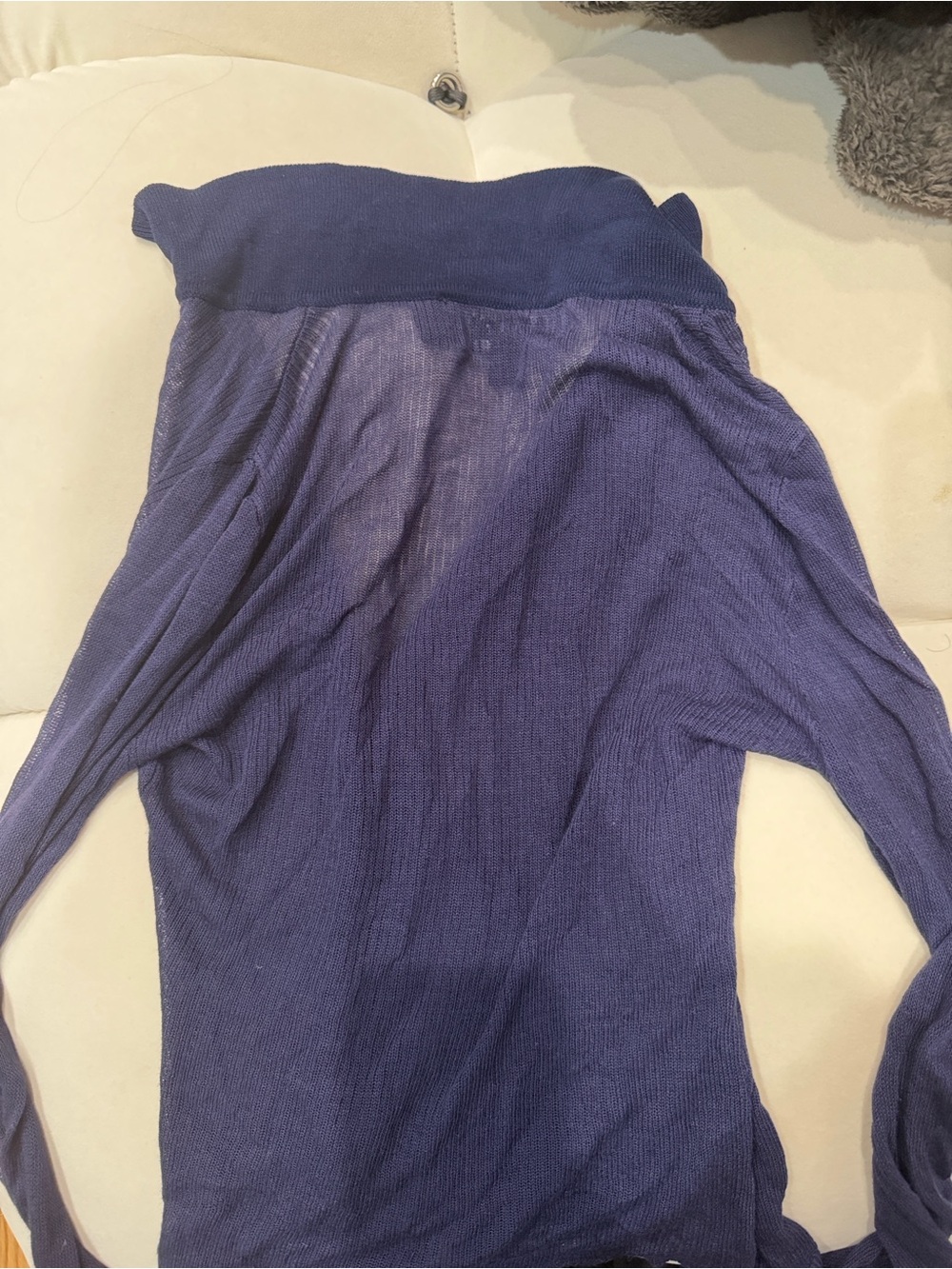 I.AM.GIA Deep Navy Ribbed Button-Up Cardigan - Picture 3 of 3
